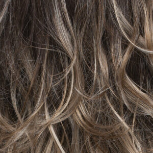 AMERICANO - Dark Brown Base with Medium Golden Brown / Pale Blonde / Platinum Blonde Painted Highlights