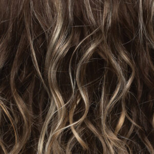 ICEDMOCHA - Light Chestnut Brown Base with Light Brown / Ash Blonde / Golden Blonde Painted Highlights
