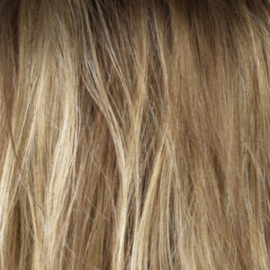 RH12/26RT4 - Light Brown with Chunky Golden Blonde Highlights & Dark Brown Roots