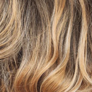 GOLDENGINGER - Golden Brown Roots that Melt into a Soft Ginger Base with Fine Light Blonde Highlights