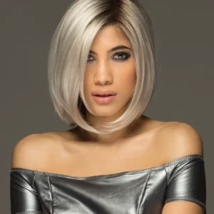 ICYSHADOW - Iced Blonde Dusted with Soft Sand & Golden Brown Roots with Golden Brown Underneath