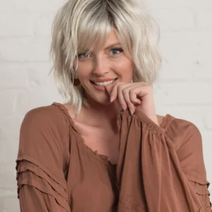 SUNLITBLONDE - Soft Blend of Sandy Blonde, Lightest Blonde & Iced Blonde with a Light Golden Brown Root