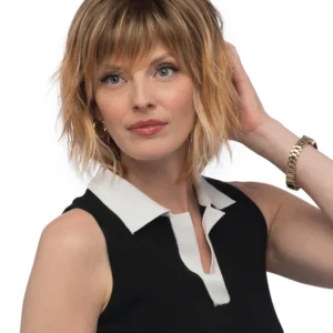 GOLDENGINGER - Golden Brown Roots that Melt into a Soft Ginger Base with Fine Light Blonde Highlights