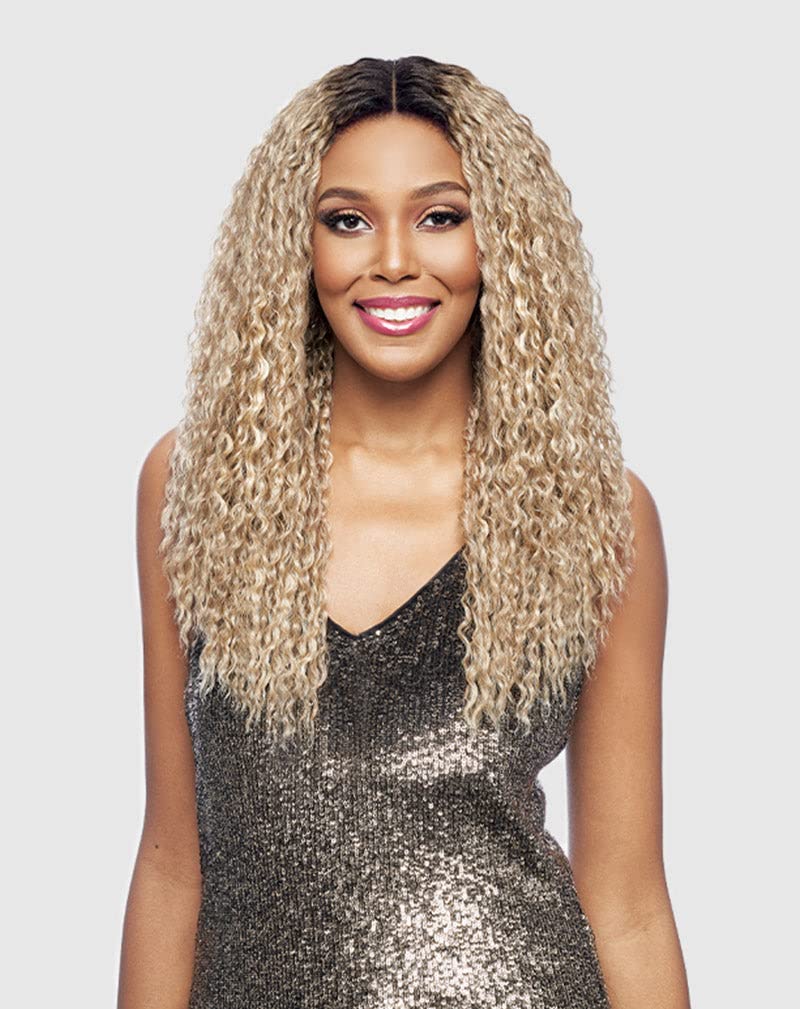 VANESSA Top Lace Super Middle Lace Part Medium Long Length Wavy Style Heat Wave Synthetic Wig - TOPS M SAKIRA (BT4007)