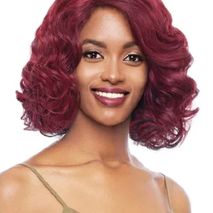 Vanessa Honey-C Brazilian Human Hair Blend Swissilk Lace Front C - Side Part Wig TCHB TYLA