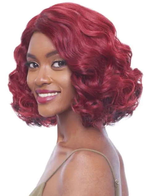 Vanessa Honey-C Brazilian Human Hair Blend Swissilk Lace Front C - Side Part Wig TCHB TYLA - Image 4