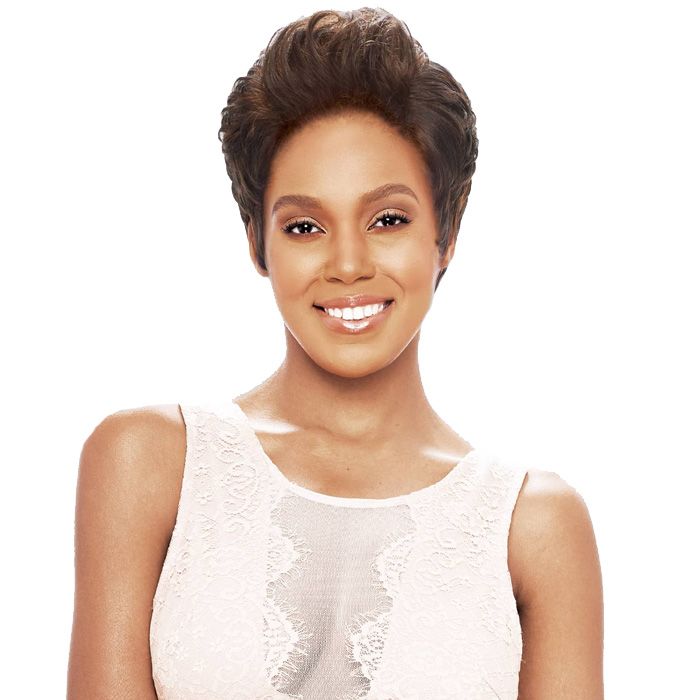 Vanessa Honey-C Brazilian Human Hair Blend Swissilk Lace Front Reverse C-Side Part Wig TRCHB UNA - Image 5