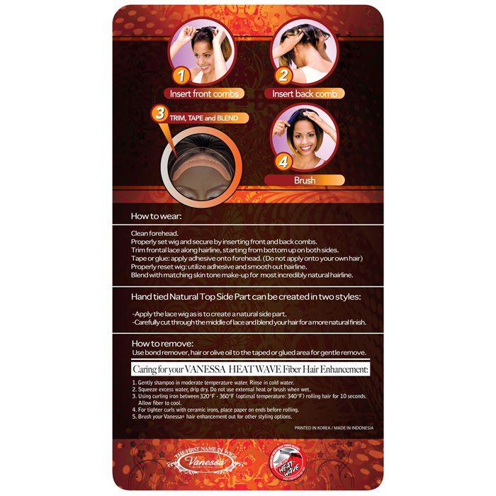 Vanessa Top Super Synthetic Lace Front Wig - TOPS C SIDE BESBY - Image 6